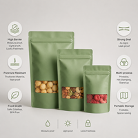 Sachet Doypack Personnalisé Imprimé en PET/VMPET/PE Stratifié de Qualité Alimentaire avec Fermeture Ziplock Thermoscellable pour Emballage Alimentaire