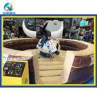 Machine d'équitation de taureau de rodéo mécanique gonflable de conception professionnelle en gros jeu de tour de taureau adulte pour les jouets et les structures extérieurs