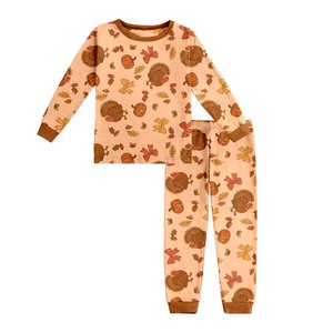 Personalizado Acción de Gracias Turquía niños pijamas trajes nuevos estilos ropa de dormir para niños al por mayor hermano a juego niños ropa - Product Image 6