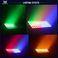 48 projecteurs LED RGB 3-en-1 DMX pour éclairage de sol et mur, idéaux pour scènes, mariages et bâtiments