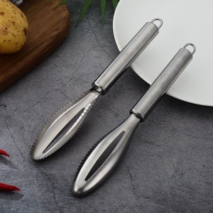 Escamador de Pescado de Acero Inoxidable, Forma de Hoja, Resistente, para Herramientas de Limpieza de Mariscos - Product Image 2