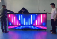 Cabine DJ pliable sur mesure avec LED, pour fêtes, festivals, discothèques, bars et clubs