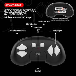 Flytec V777 2.4GHz Mini LED RC Stunt Boat Double Sided Driving 15km/h Waterproof Rechargeable Pool <b>Toy</b> - Product Image 6