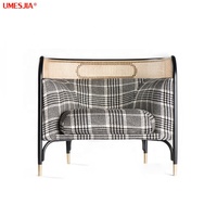 Virtara — chaise de luxe en rotin, fauteuil de salon, cadre en bois massif, meuble de loisirs