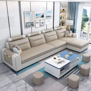 Sofá seccional convertible moderno en forma de L, juego de sofás de 3 plazas, diseño modular con funda extraíble y lavable para apartamentos pequeños - Product Image 4