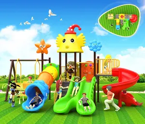 QiaoQiao 2023 cheap plastic slide outdoor playground children outdoor playground equipment slide for kids