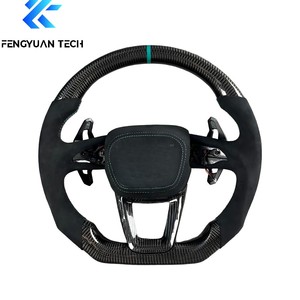 Volant en fibre de carbone pour <span class=keywords><strong>Audi</strong></span> <span class=keywords><strong>A4</strong></span> B8, A6 C6, A3 8V, A3 8P, <span class=keywords><strong>A4</strong></span> B8.5, <span class=keywords><strong>A4</strong></span> B9, <span class=keywords><strong>A4</strong></span> B6, A5, S3 8V, A6 C8, A3, A5 B8, RS3 8V, A1 - Product Image 1