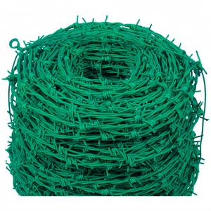 Fil <span class=keywords><strong>barbelé</strong></span> enduit de PVC, bobine de fil de fer en acier inoxydable, matériau durable, différentes tailles disponibles, fabriqué en Chine - Product Image 1