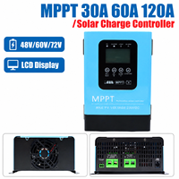 MPPT Solar-Laderegler 60A 30A 120A Solarpanel-Batterieladegerät 12V 24V 36V 48V 96V Regler Beleuchtungssteuerung