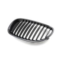 Grille de pare-chocs avant en fibre de carbone pour BMW Série 5 E60 2005-2009, grille centrale en ABS, motif de grille avant