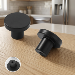 20 Pack Black Modern Aluminum Cabinet Knobs <b>Drawer</b> <b>Pulls</b> Easy Installation 1 Year Warranty for Kitchen Cabinets Dressers Closets - Product Image 3