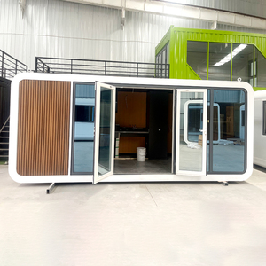 Casas Prefabricadas de Lujo en Forma de Cápsula, Estructura de Acero Móvil, Contenedores Habitacionales Tipo Apple Cabin en Venta - Product Image 2