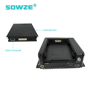 MNVR 4G 4 canaux 1080P H.265 <span class=keywords><strong>IPC</strong></span> HDD Mobile NVR avec audio bidirectionnel, sortie VGA, visualisation en direct à distance, application mobile PC pour camion/fourgon/bus - Product Image 3