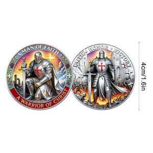 Fabrieksdirect 3D Retro Ronde Gegalvaniseerde Metalen Sportthema Uitdagingsmunten Zeefdruk Promotionele Artikelen - Product Image 5