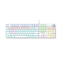 MSI GK50Z V2 Clavier mécanique Clavier d'ordinateur de bureau de jeu Effets d'éclairage RVB Clavier à touches complètes personnalisé Noir Rouge