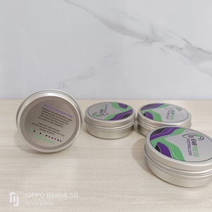 Bocaux cosmétiques <span class=keywords><strong>TIMO</strong></span> <span class=keywords><strong>T</strong></span>-05 en aluminium de qualité alimentaire, 60 ml (2 oz), empilables, ronds peu profonds, auto-scellants, hermétiques, anti-odeurs, avec couvercle antidérapant en plastique - Product Image 2