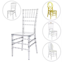 Chaise Chiavari transparente en plastique, chaise de mariage, chaise Phoenix Napoléon, mobilier d'hôtel, utilisation en parc - Vente chaude en gros