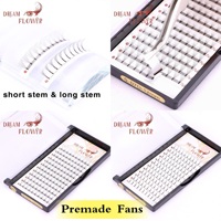 Premadefans Plateau thermocollé 3D 4D 5D 6D 7D 8D 10D C D Curl Volume russe Cils Style mat Faux cils Extensions de cils