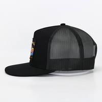 BSCI 5 panneaux chapeaux de camionneur formels à la mode Sublimation tissé brodé Patch Snapback chapeaux maille Hip Hop Baseball