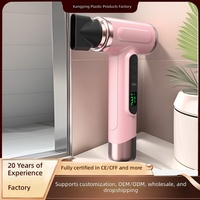 Sèche-cheveux sans fil rechargeable, sèche-cheveux portable haute puissance, 3 vitesses, air chaud et froid, séchage rapide, souffleur de voyage