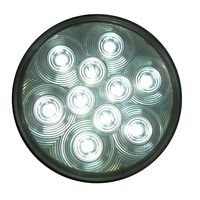 4-Inch 10-LED Round Car Accessory Feu arrière LED pour camions remorques camping-car avec prise de câblage 12V