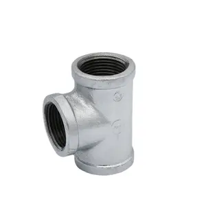 JIANZHI (untuk DN15--1/2 + DN20--3/4 "pipa) galvanis pipa fitting M & F berulir pipa siku Union Socket Tee