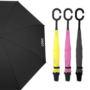 Parasol pliable en gros, parapluie inversé anti-UV personnalisé pour adultes - Product Image 3