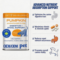 Poudre de Citrouille Naturelle pour Chiens : Soutien Digestif, Absorption des Nutriments, Contre la Diarrhée, la Constipation et les Maux d'Estomac – Approvisionnement Direct Usine