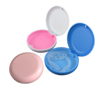 Boîtes personnalisées pour aligneurs/rétention dentaire en plastique avec logo, étuis orthodontiques en silicone magnétique pour prothèses dentaires