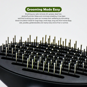 Peigne à poils longs pour <span class=keywords><strong>chat</strong></span> - Nettoyage automatique - Facile à utiliser - Outil de toilettage à aiguilles douces pour chats à poils longs (Ragdoll/<span class=keywords><strong>Persan</strong></span>) - Product Image 5