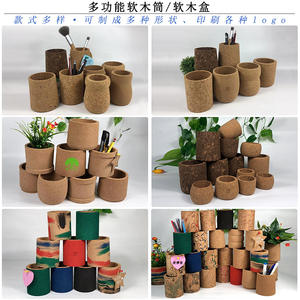 Portalápices de Corcho Redondo con Impresión UV, Decoración de Escritorio, Maceta, Almacenamiento de Papelería, Artículo de Regalo - Product Image 2