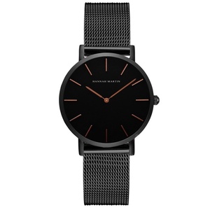 Montre à quartz pour femme en acier inoxydable avec bracelet en maille, design simple et tendance, étanche 3 ATM, grand cadran de 36 mm, vente en gros - Product Image 2