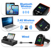 Escáner de código de barras 2D portátil Xincode, escáner de código QR automático con cable USB PDF417, lector de código de barras 1D de matriz de datos para pago móvil