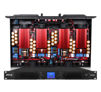 Amplificateur de puissance numérique PFX P41300 Classe D 1300 Watts 4 canaux avec écran d'affichage 1U Amplificateur audio professionnel