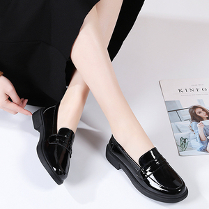 Chaussures plates décontractées pour femmes, couleur unie, été <span class=keywords><strong>2022</strong></span>, noires, respirantes, chaussures habillées, grandes tailles, chaussures fermées pour femmes - Product Image 6