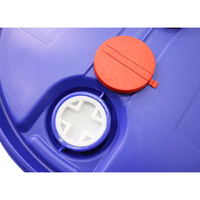 Fûts en plastique de 200 litres pour le stockage de produits chimiques, conteneur fermé de 55 gallons
