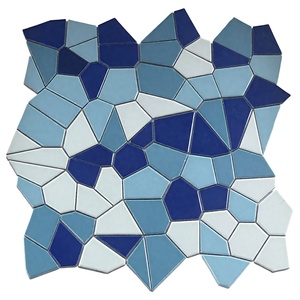 Kích thước lớn trang trí nghệ thuật gốm sứ không thường xuyên Gạch <span class=keywords><strong>Mosaic</strong></span> cho hồ bơi sàn tường trong nhà ngoài trời - Product Image 3