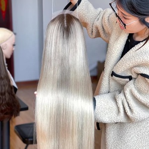 Nuevo diseño Mini cabello virgen europeo para peluca de encaje completo 130% densidad cuerpo onda hecho a mano Color personalizado para mujeres blancas - Product Image 1