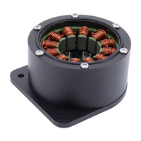Motor DC Brushless Torsi Tinggi 70W 24V 3000RPM Kecepatan Variabel dengan Kontrol 0-5V Penggerak DC