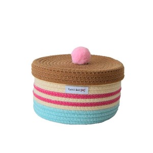 [Customization Available] <b>Storage</b> <b>Basket</b> with Lid, Cotton <b>Rope</b>, Cosmetics, Toys, and Sundries <b>Storage</b> Box (Instagram Style) - Product Image 3