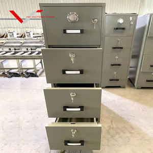 Archivador resistente al fuego de dos horas al por mayor, Armarios con cajones ignífugos para uso en oficina, archivador de almacenamiento de acero - Product Image 3