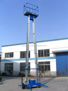 6-16 मीटर हल्के एल्यूमीनियम मिश्र धातु लिफ्ट प्लेटफॉर्म उच्च गुणवत्ता वाले हाइड्रोलिक वर्टिकल डबल मस्ट मैन लिफ्ट - Product Image 6