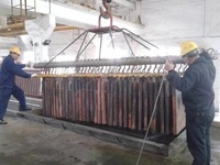 Ligne de production de plaques d'anode et de cathode en cuivre, usine de fusion et de raffinage du cuivre de rebut, équipement d'électrolyse