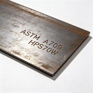 แผ่นเหล็ก A709 ASTM HPS70W สภาพอากาศมีความแข็งแรงสูง HPS50W SPA-H S355J0WP HPS100W ตัดเปล่ากำหนดเองได้ - Product Image 1