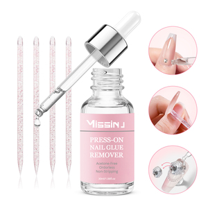 Dissolvant Professionnel 30ML Colle à Ongles <span class=keywords><strong>Gel</strong></span> Huileux à Action Rapide, Formule Douce pour Salons et Usage Domestique, Retrait des Faux Ongles Adhésifs - Product Image 1