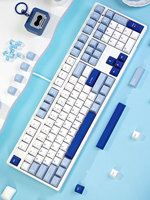 Clavier mécanique AKKO Glacier 3108v3 pleine taille OEM, USB Type C, touches PBT double-shot, cadre ABS, rétroéclairage LED blanc, pour le gaming