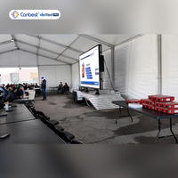 Affichage publicitaire LED portable extérieur sur remorque Canbest Apro-H P3.9 3.91 mm 4500x2500 mm (14,76x8,2 pieds) pour événements aux États-Unis