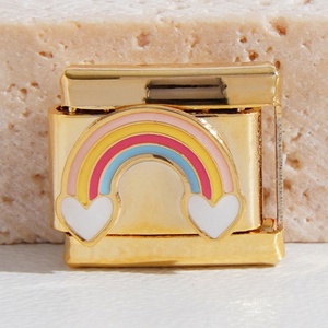 Vòng tay charm Ý với nhiều kiểu dáng khác nhau, vòng tay Ý mạ vàng, charm thép không gỉ, vòng tay Ý tùy chỉnh - Product Image 4