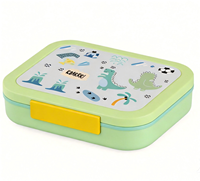 1000ml Hochwertige Neue Design-Kinderbento-Box Leicht zu Öffnen Mikrowellengeeignet Baby-Lunchbox mit Edelstahl-Trennwand