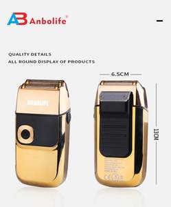 Afeitadora eléctrica profesional Anbolife 2 en 1 para hombres, maquinilla de <span class=keywords><strong>afeitar</strong></span> con recortadora calva, afeitadoras inalámbricas, pantalla LED recargable - Product Image 5